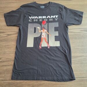 Warrant Cherry Pie Band T-Shirt Black Medium NWOT